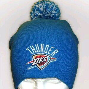 Oklahoma City Thunder Mens Beanie Pom Winter Hat Cap New Nba